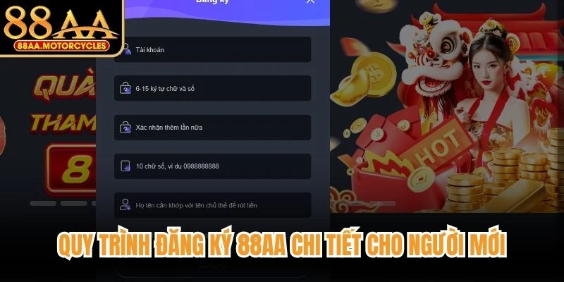 Quy trình đăng ký 88AA chi tiết cho người mới