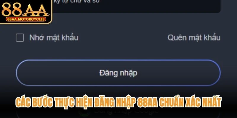 Các bước thực hiện đăng nhập 88AA chuẩn xác nhất