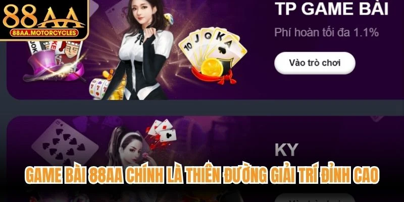 Game bài 88AA chính là thiên đường giải trí đỉnh cao